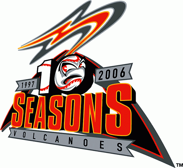 Salem-Keizer Volcanoes 2006 Anniversary Logo vinyl decal